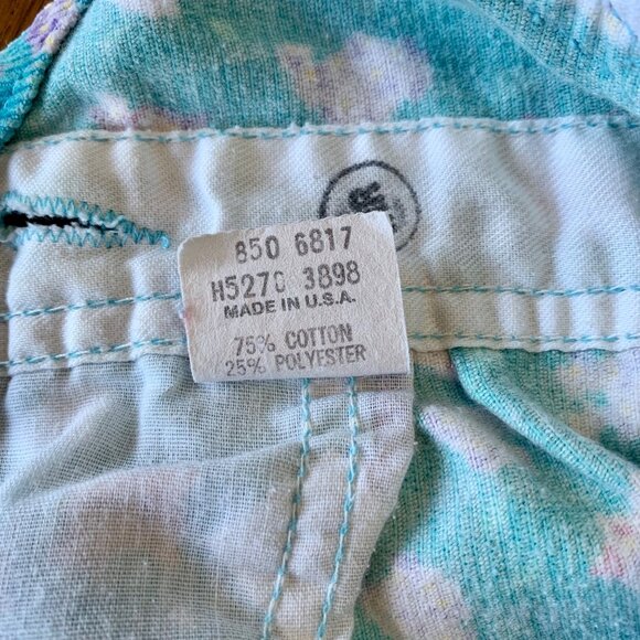 OSHK0SH Bgosh Vintage Floral Overalls Girls 12 Mos Blue Cord Corduroy Overall - Picture 10 of 12